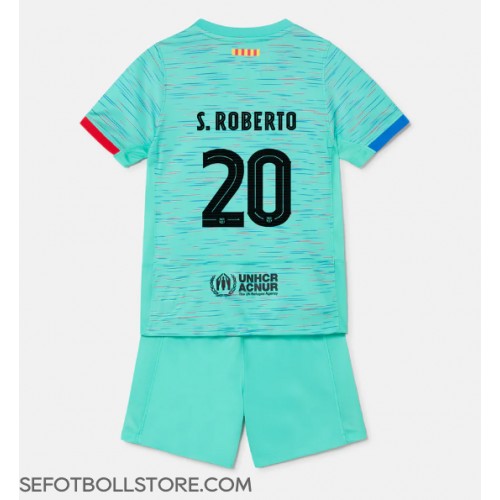 Barcelona Sergi Roberto #20 Replika babykläder Tredjeställ Barn 2023-24 Kortärmad (+ korta byxor)